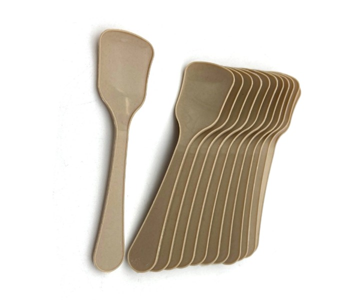 Naturally Degradable Pudding Spoon, Small Spoon, Teaspoon